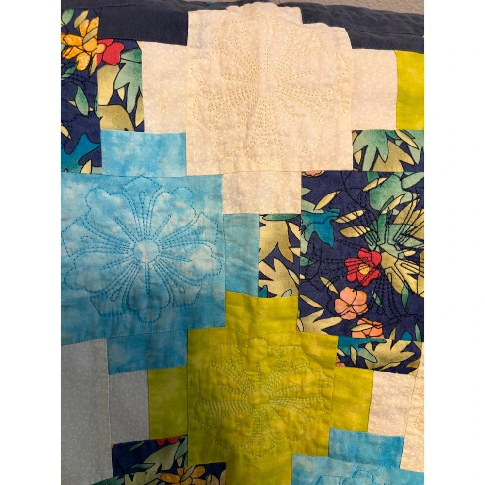 Vintage Handmade Patchwork Quilt~45